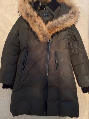 Mackage Olive Down Puffer Coat with Faux-Fur Trim